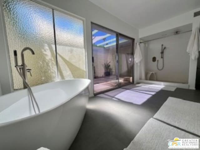 bathroom with a bathing tub