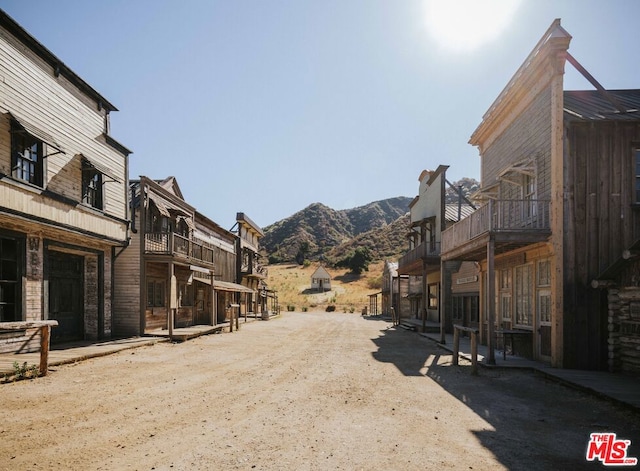 view of street featuring a mountain view