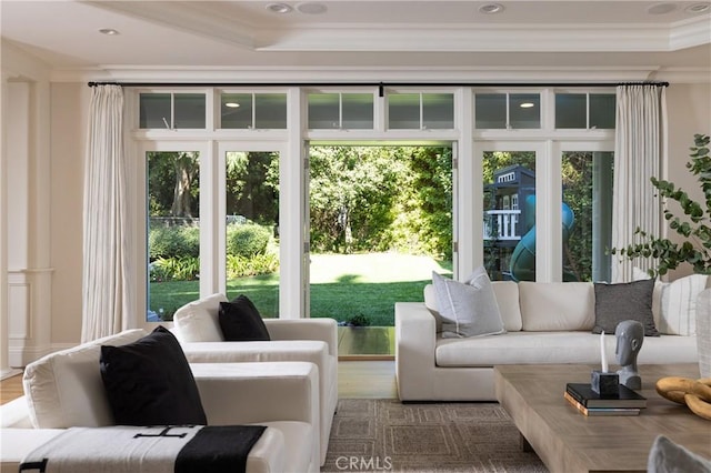 view of sunroom / solarium