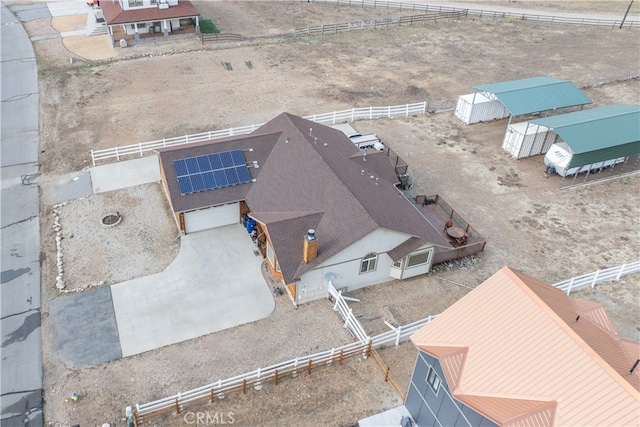 birds eye view of property