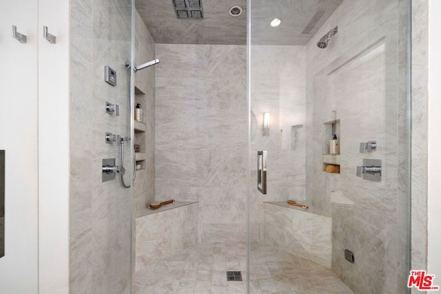 bathroom with walk in shower