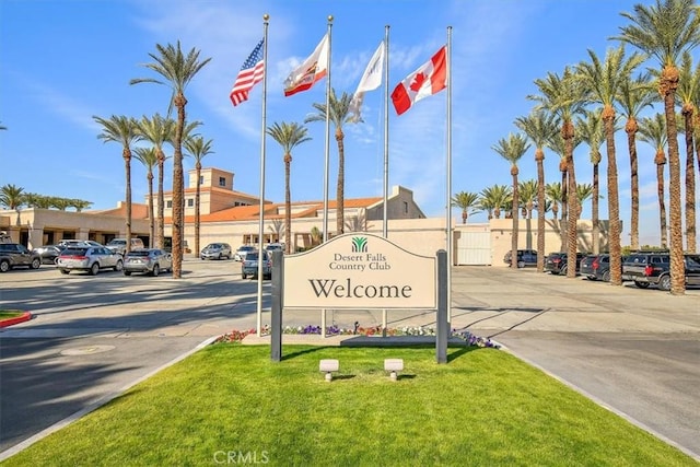 128 Desert Falls Dr E, Palm Desert, CA 92211 - community / neighborhood sign with a yard