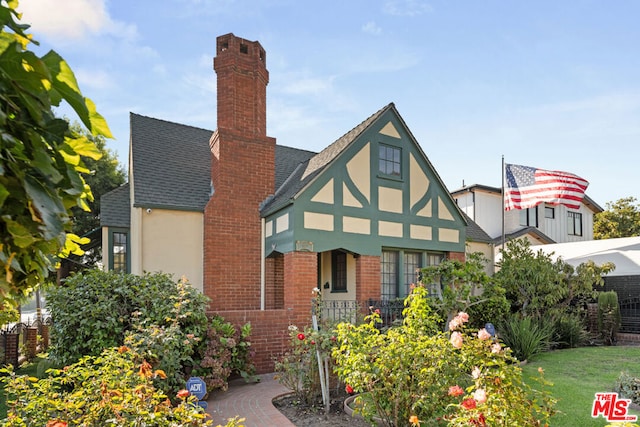 view of tudor house