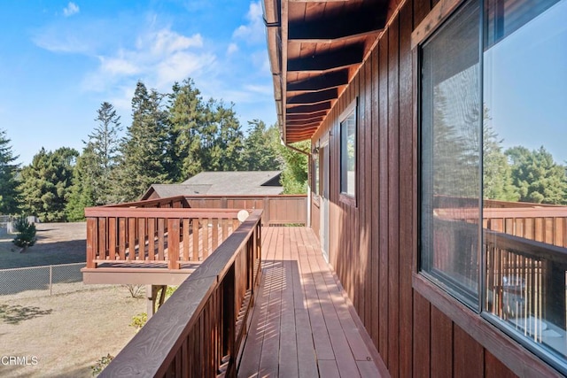 view of wooden terrace