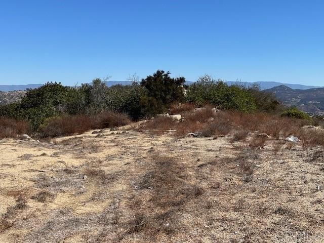 view of local wilderness with a mountain view