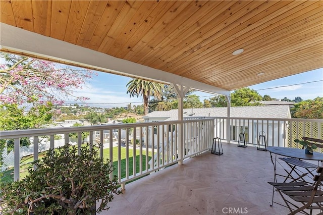 view of balcony