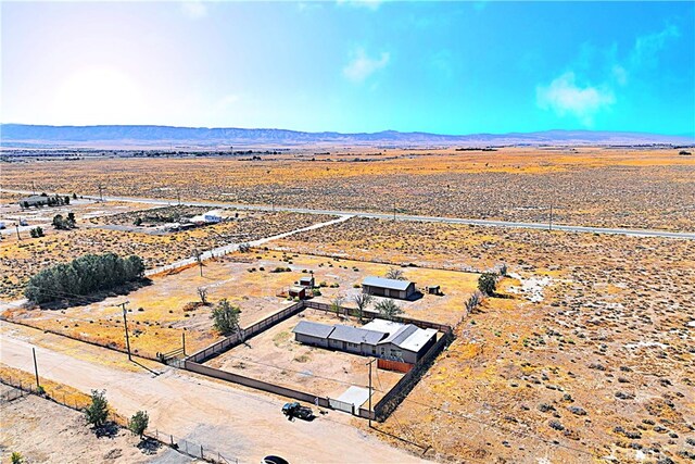 aerial view featuring a mountain view