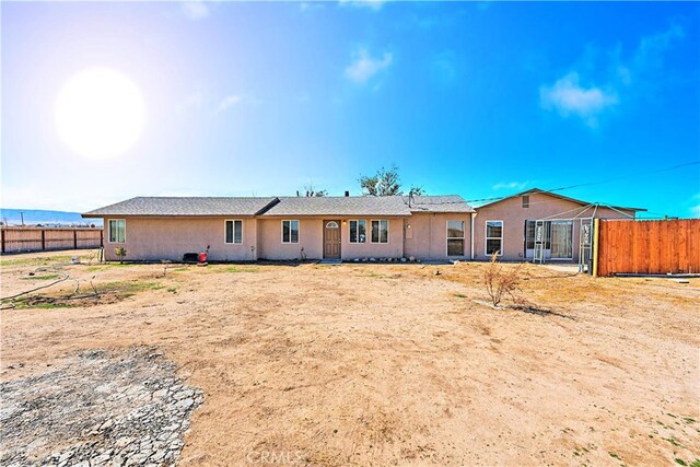 view of rear view of property