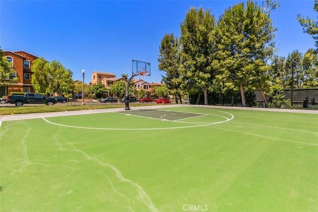 view of basketball court