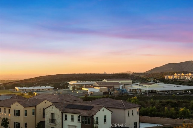 city view with a mountain view