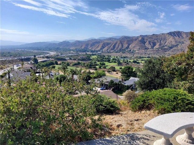 view of mountain feature