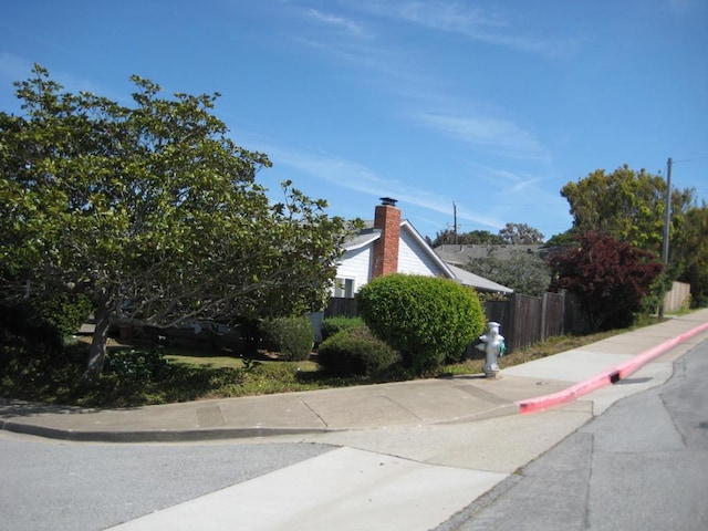 view of side of property