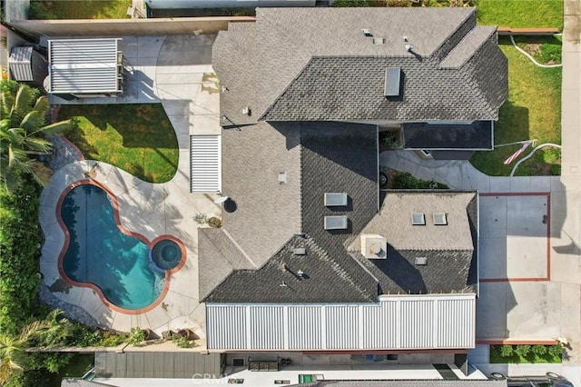 birds eye view of property