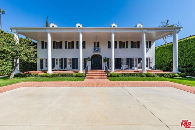 view of greek revival house