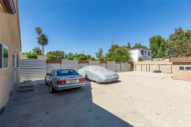 view of car parking