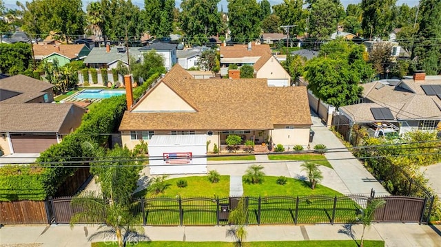 birds eye view of property