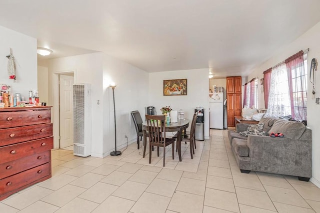 view of tiled dining space