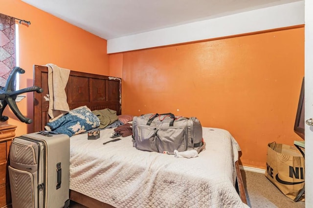 bedroom with carpet flooring