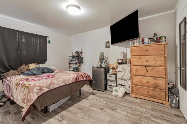 bedroom featuring light hardwood / wood-style flooring