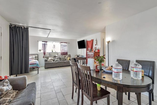 view of tiled dining space