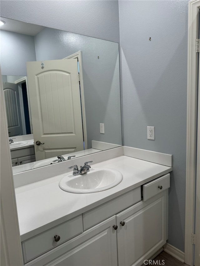 bathroom with vanity