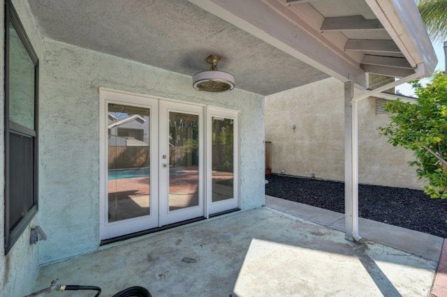 view of patio / terrace with french doors