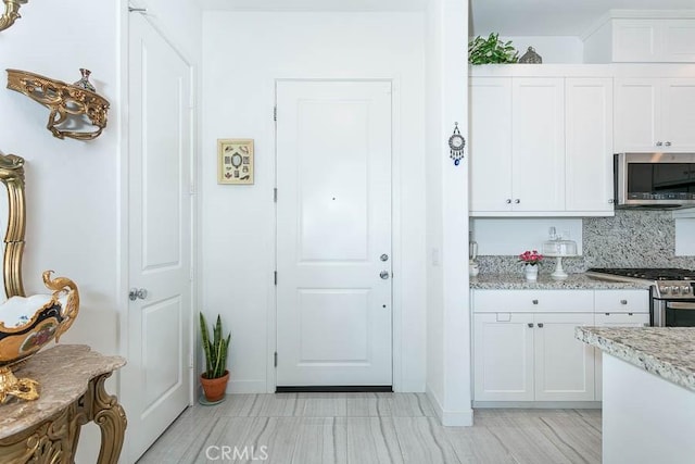 view of doorway to outside