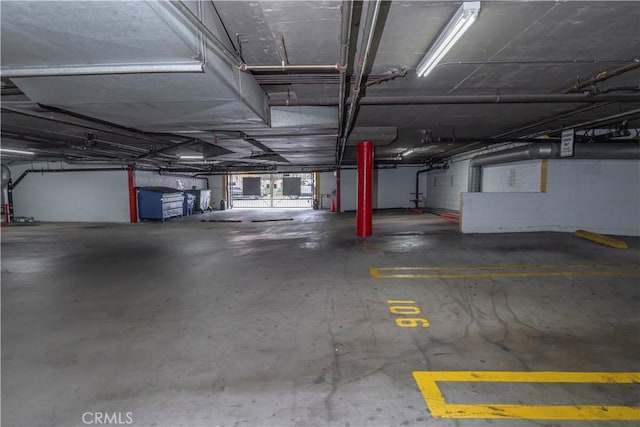 garage featuring electric panel