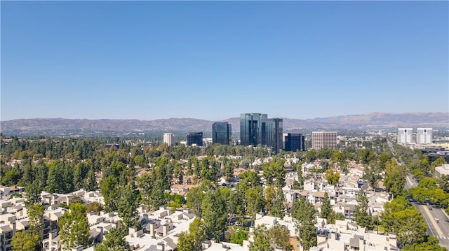 exterior space featuring a mountain view