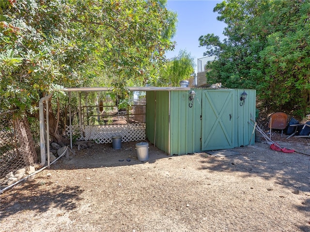 view of outbuilding