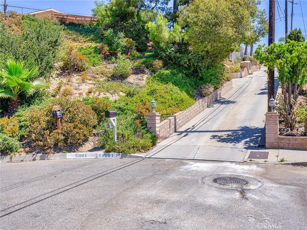 view of road