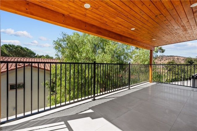 view of balcony