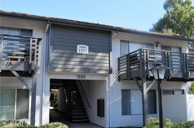 exterior space with a balcony