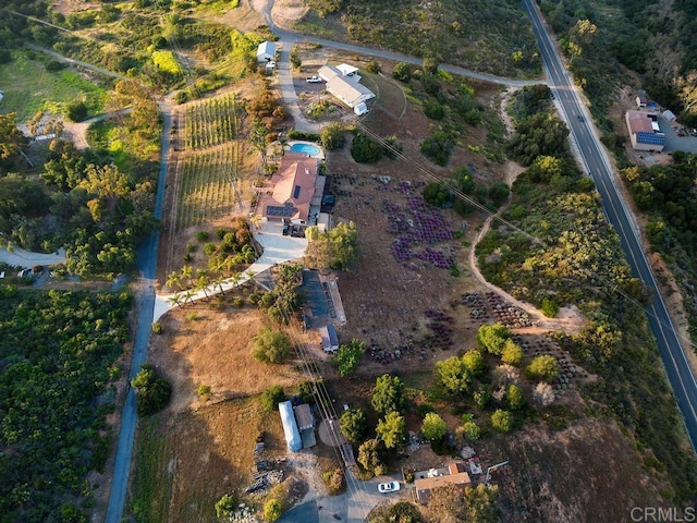 12622 Sierra Rojo, Valley Center, CA 92082 - aerial view of property's location with rural landscape