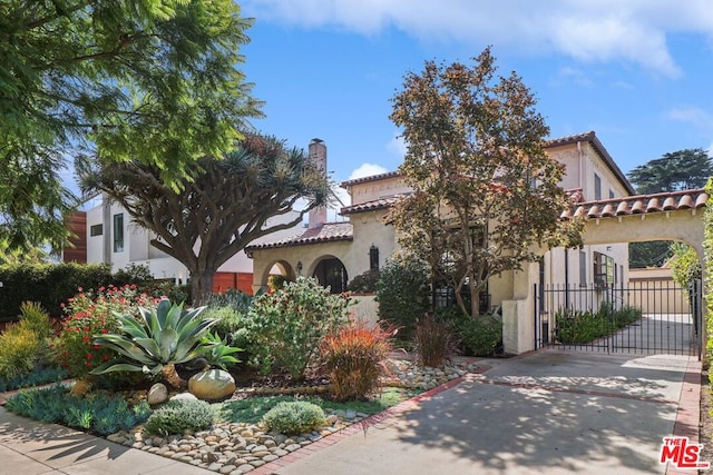 view of mediterranean / spanish house