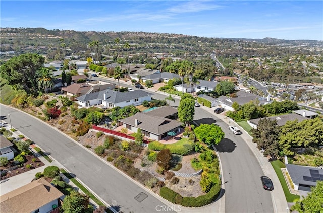 aerial view featuring a residential view