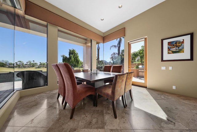 view of dining area