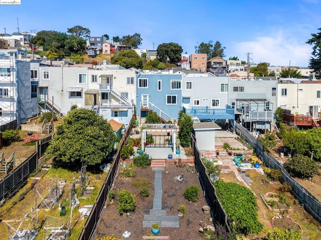 birds eye view of property