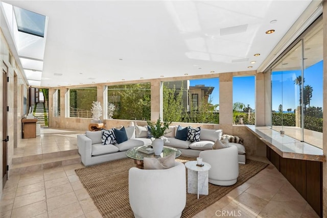 sunroom with a healthy amount of sunlight