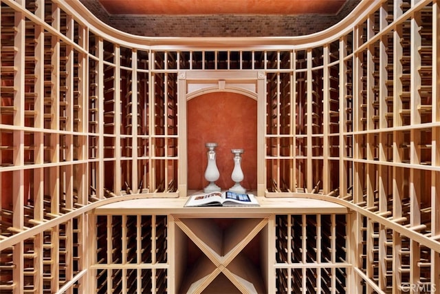 view of wine room