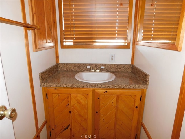 bathroom with vanity