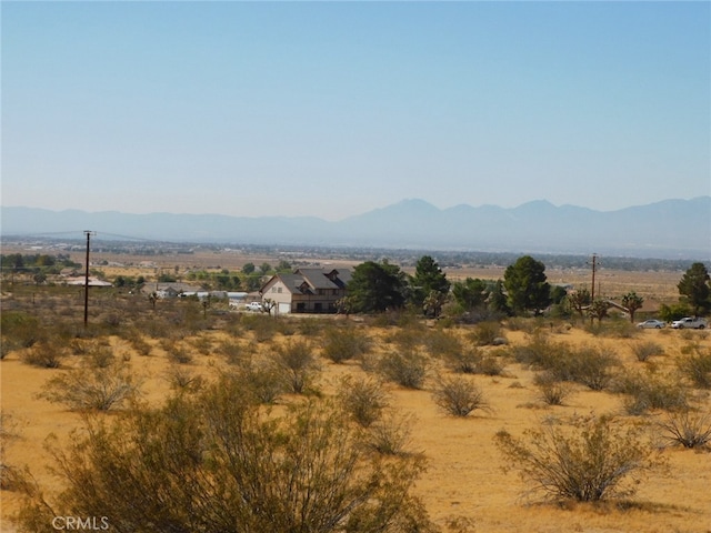 property view of mountains featuring a rural view