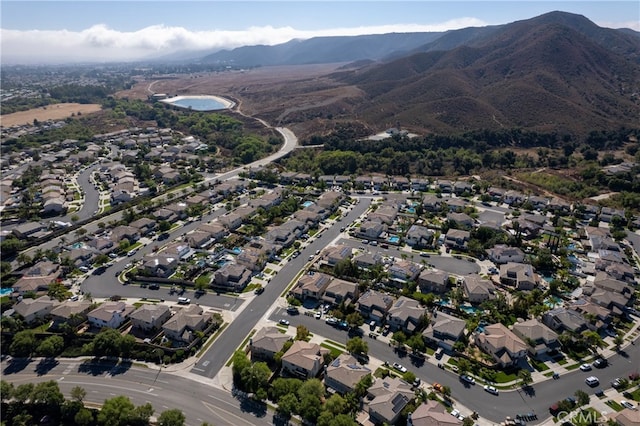 bird's eye view featuring a mountain view