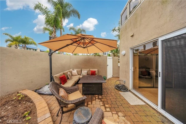 view of patio / terrace with outdoor lounge area