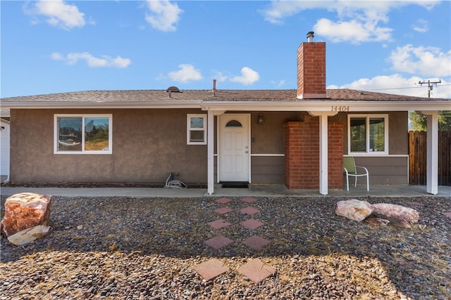 view of ranch-style house