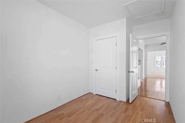 interior space with light wood-type flooring