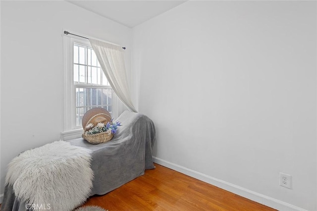 bedroom featuring hardwood / wood-style floors