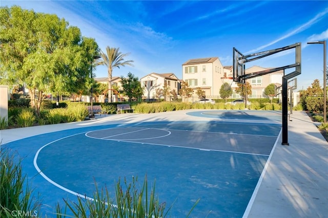 view of basketball court