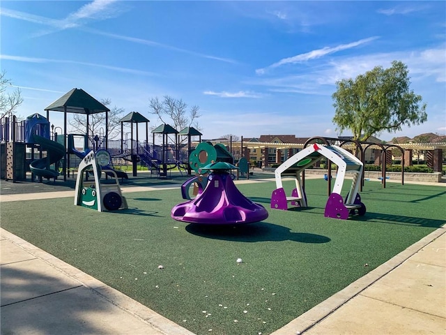 view of jungle gym