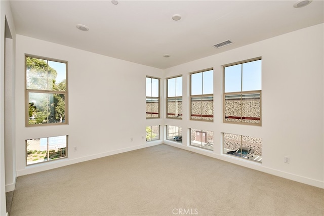 view of carpeted empty room